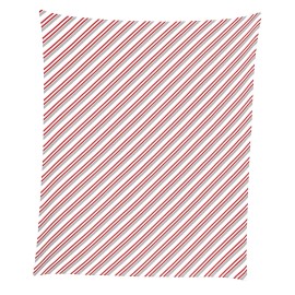 Fabric Textile Products, Inc. Peppermint Christmas Stripe Mircofleece Throw Blanket 50"x60"