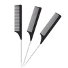 1 Pack Professional Carbon Steel Tail Combs Heat Resistant with