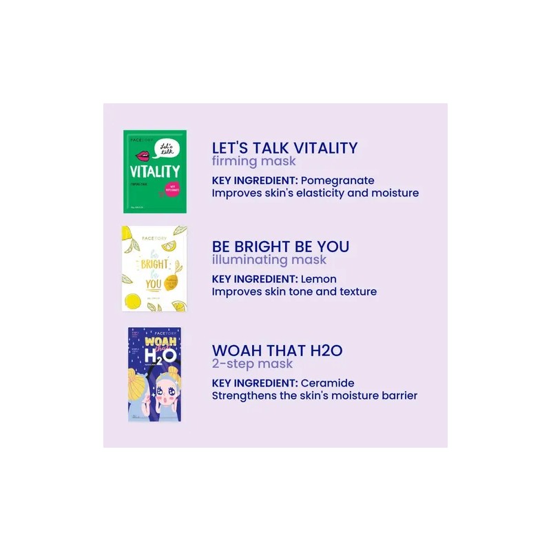 Facetory K Beauty - Máscara Facial Para El Cuidado De