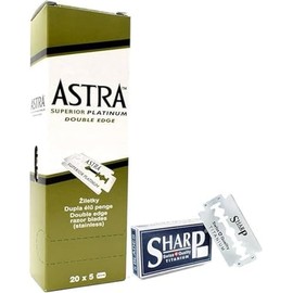 100 Astra Platinum Blades and 5 Sharp Titanium