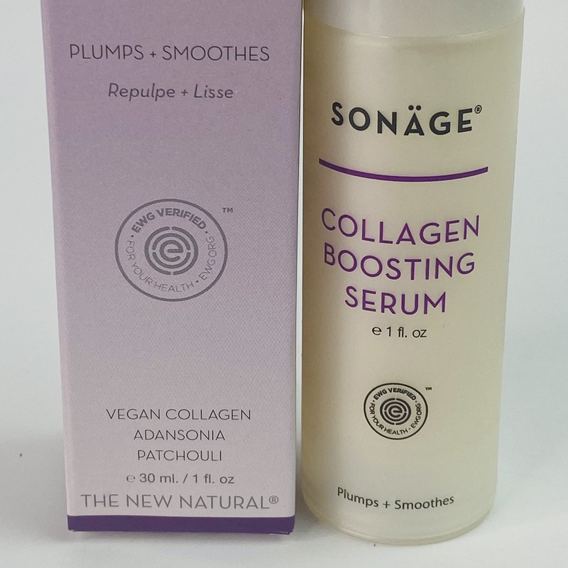 Sonage Collagen Boosting Serum Plumps & Smoothes ~ Vegan 1