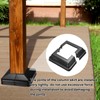 sourcing map 4Pcs Post Base Cover, 6"x5.75" (Internal Size 3.25"x3.25")