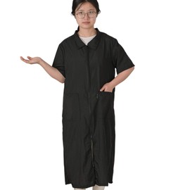 Salon Smock Jacket Dog Pet Grooming Smock Hairdresser Smock Barber Apron for Men Women(M, Short Sleeve)