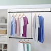 INFLATION 2 Pack Hanging Closet Rod 15-40 Inch Adjustable Width