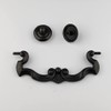 MuDuJia 10-Pack 4.5" Hole Spacing Dark Antique Bronze Bail Drawer
