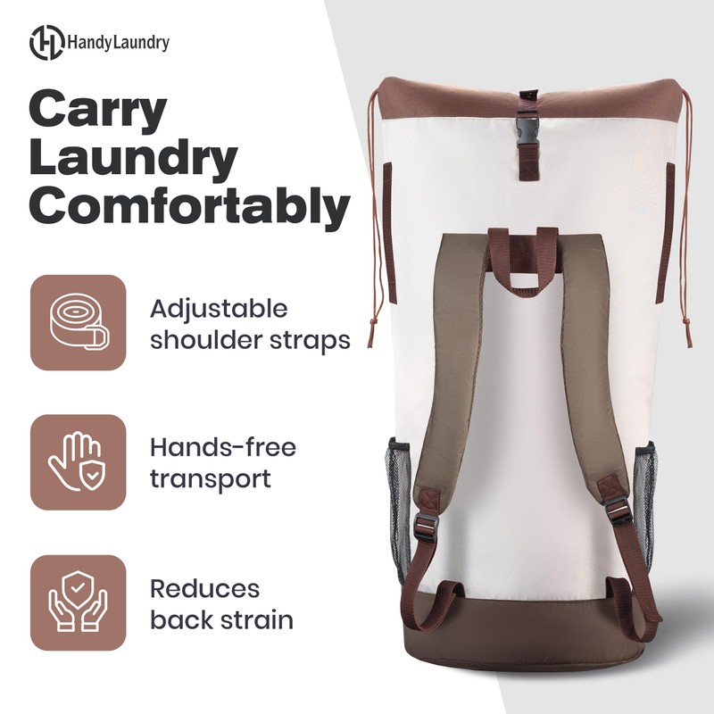 Handy Laundry Extra Large Laundry Bag Backpack – Heavy Duty,