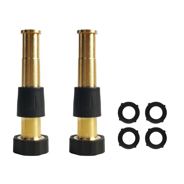 Hourleey 2 Pcs 5" Heavy Duty Brass Nozzles, Brass Jet