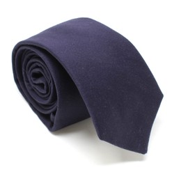 Corbata ajustada de algodón de color sólido para hombre, estilo moderno, perfecta para bodas y padrinos de boda, Azul marino, Talla única