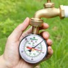 Watflow 2-1/2" Water Pressure Test Gauge, Garden Hose Pressure Gauge,