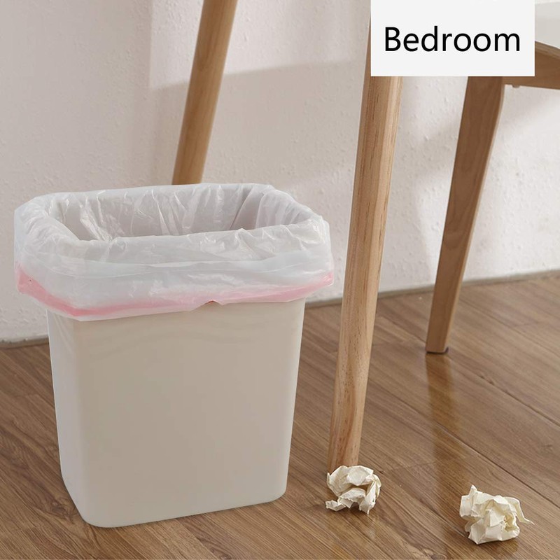 Kiddream 2.6 Gallon Small Garbage Bags Drawstring Trash Bags, White