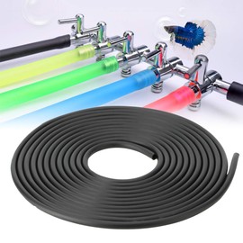 YOUTHINK Tubo de Aire para Pecera de 5 M, Tubo de Bomba de Aire para Acuario, Manguera de Oxígeno Más Gruesa de Silicona Suave para Pecera(Negro)