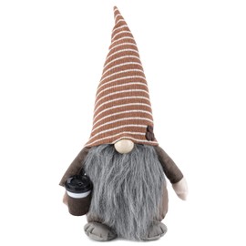 Rae Dunn Kitchen Gnome - Home Decor Decorations - Scandinavian/Swedish/Nordic Tomte Nisse Plush Figurine - 19" Elf with Beard Ornament for Shelf, Table, Desk Décor