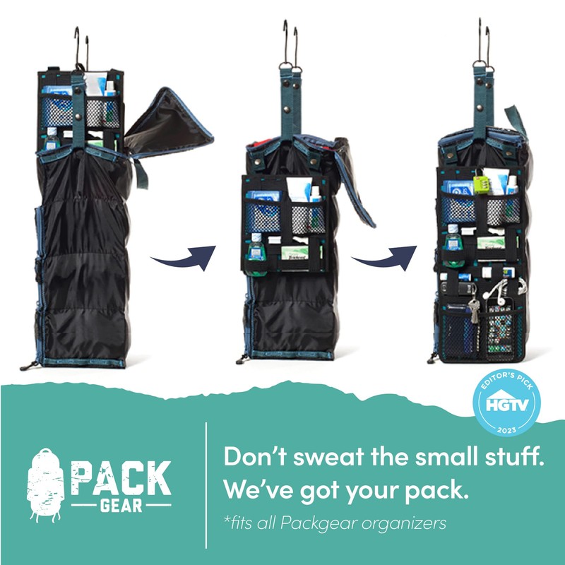 Pack Gear Hanging Mesh Organizer – Durable Elastic Pockets Designed