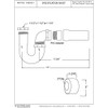 Westbrass D402NE-1-62 1-1/2" New England Style P-Trap with High Box