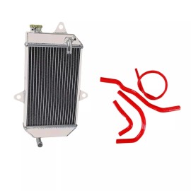 GPI Racing Aluminum Radiator+Black Silicone Hose for 1987-2006 Yamaha Banshee 350 YFZ350