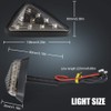 X-STYLE Motorcycle Turn Signal, LED, Yellow, Embedded Turn Signal Lamp,