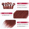 Kraler Dreadlock Extensions, 22" Copper Red Synthetic Crochet Dreads Extensions