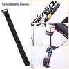 5Pcs Bike Fastening Straps Nylon Multi-Function Soft Wraps(Black) Cycling