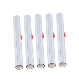 Hot Stamping Foil Paper, 5 Rolls 5.9in Width 9.8ft Gold and Silver Hot Foil Stamping Paper for Leather Bronzing Machine, PU Heat Transfer Anodized Gilded Paper DIY Decoration