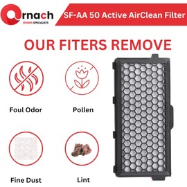 Compatible with Miele active air clean 50 filter | C3 filter, miele vacuum filter For cat and dog c3 Compact C1, Compact C2, Complete C2, Complete C3, S4000, S5000, S6000 and S8000 series 3pack (3)