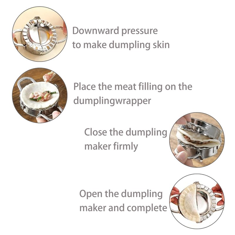 2 pieces, dumpling maker, stainless steel dumpling mould, dumpling mould,