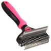 Nidawi Pet Grooming Brush, 2 in 1 Deshedding Tool &