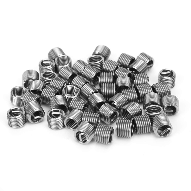 Thread Repair Inserts, 50Pcs Wire Threaded Inserts M8 x 1.25mm
