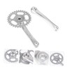 Abaodam 1Set Single Speeds Hollow Crankset Replacement for Mountain Bike