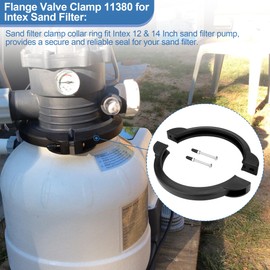 Ophjerg 11380 Pool Filter Clamp for Intex Sand Filter Pump, Sand Filter Valve Clamp Replacement Intex 12 & 14 Inch Sand Filter- Pool Sand Filter Replacement Parts