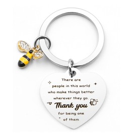 Thank You Gift Leaving Gifts For Colleagues Nurse Thank You Gifts for Women Teacher Keyring Bee Gifts Appreciation Keychain Leaving Gifts For Women Goodbye Gifts For Colleagues Teacher Leaving Gifts