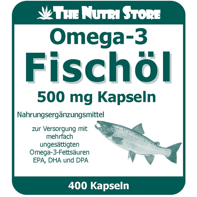 Omega-3 Fish Oil 500 mg Capsules Pack of 400