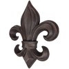 Lulu Decor, Cast Iron 14" Fleur De Lis Decoration Plaque