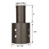 CHIUER Light Pole Top Tenon Adapter, 4 Inch to 2-3/8