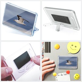 Classic Rectangle Magnet with Stand - Lesser Black Backed Gull Seagull Bird - Fridge Locker Office Whiteboard Toolbox #51329