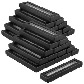 GINLANK 40 PCS Empty Pen Present Box, Pen Presentation Display Box with Clear Lid and Cushion, Pen Gift Box for Business, Birthday Souvenir, Office Supplies