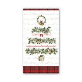 Michel Design Works Holiday Garland Paper Napkins ~~ Hostess Size ~~