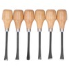 Wood Chisel Set, 6 Portable and Useful Wood Chisel Tools