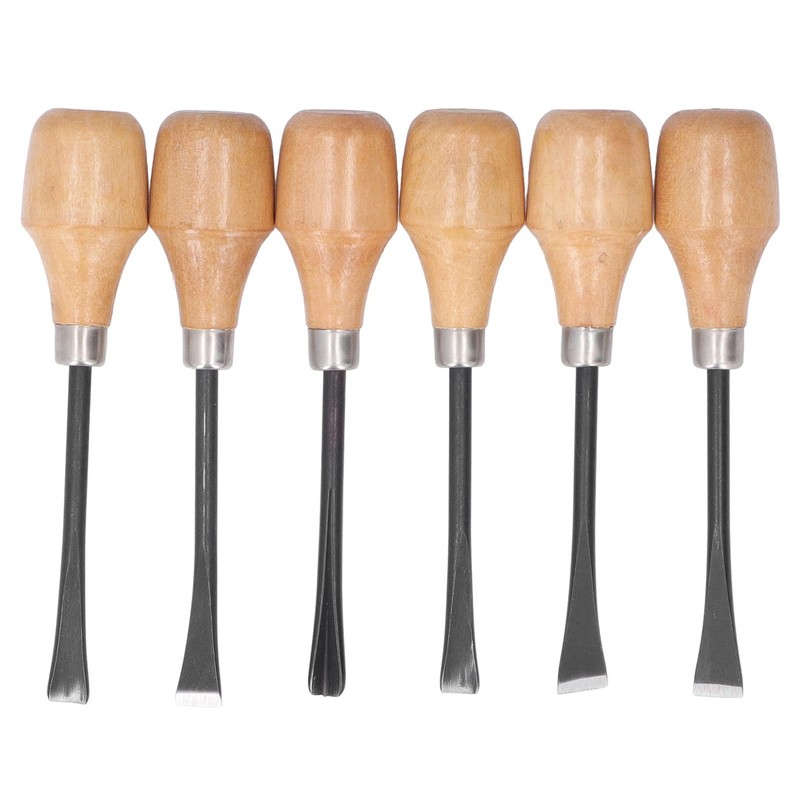 Wood Chisel Set, 6 Portable and Useful Wood Chisel Tools
