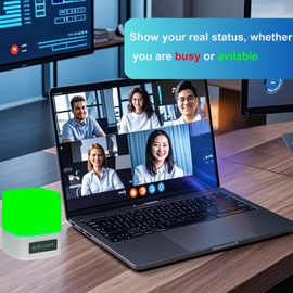 Busy Light | Do Not Disturb Light for Office & Home, Adjustable LED Privacy Indicator for Meetings, Remote Work, Online Classes - Portable, Energy-Efficient, 3Color Modes