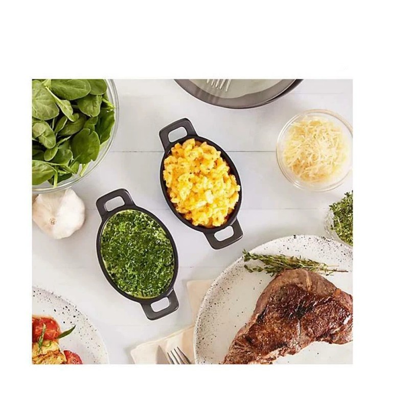 Geoffrey Zakarian Cast Iron Non-Stick Mini Baking Oval Pans- Set