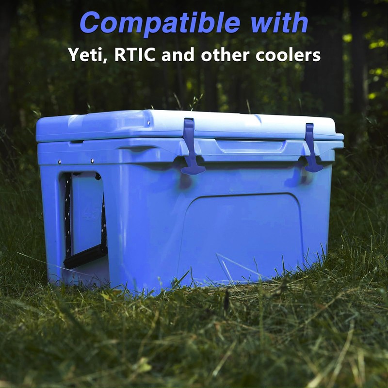 RUHUALIFE 2 Pack Blue Lid Latches Replacements Hard Cooler Handle