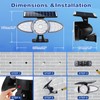 EMANER Solar Motion Lights Outdoor | Remote Control Brightest Flood