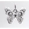 Plata Dije Mariposa 3d .925 Joyeria