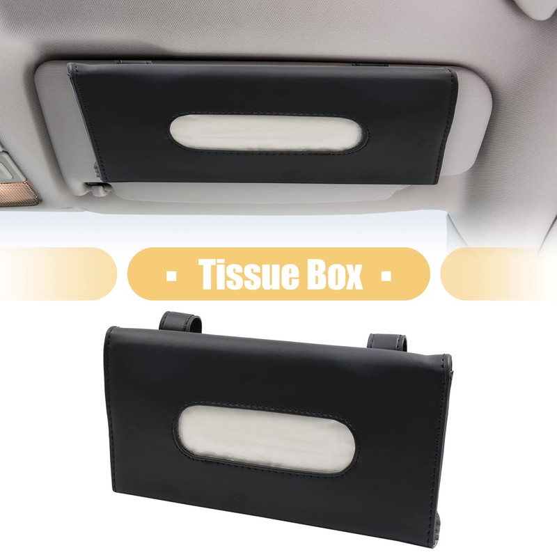 X AUTOHAUX Sun Visor Tissue Holder Car Visor Tissue Box
