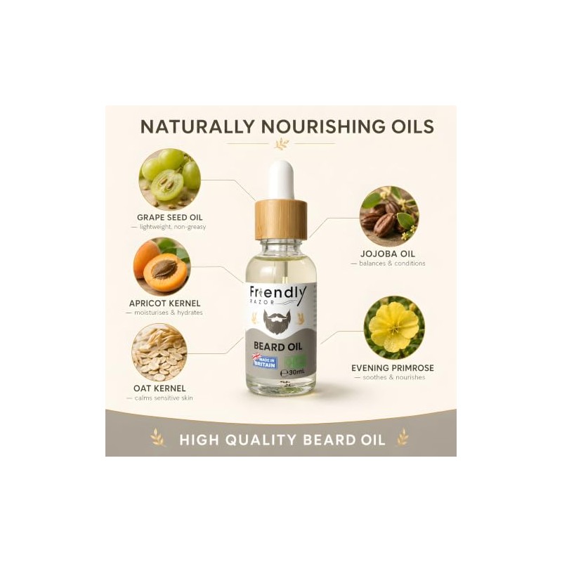 Beard Oil for Men - 30ml Conditioner & Moisturiser -