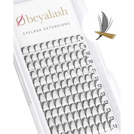 Obeyalash Vorgefertigte Wimpernverlängerungen 120 Fächer vorgefertigte professionelle Dünne Wimpern Extensions