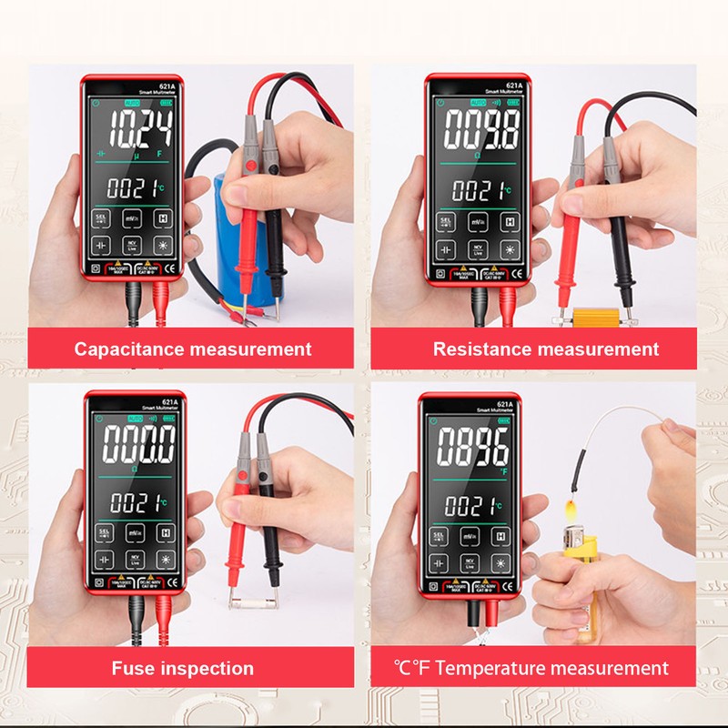 Digital Multimeter Kit Smart Touch Screen Rechargeable Large Screen High