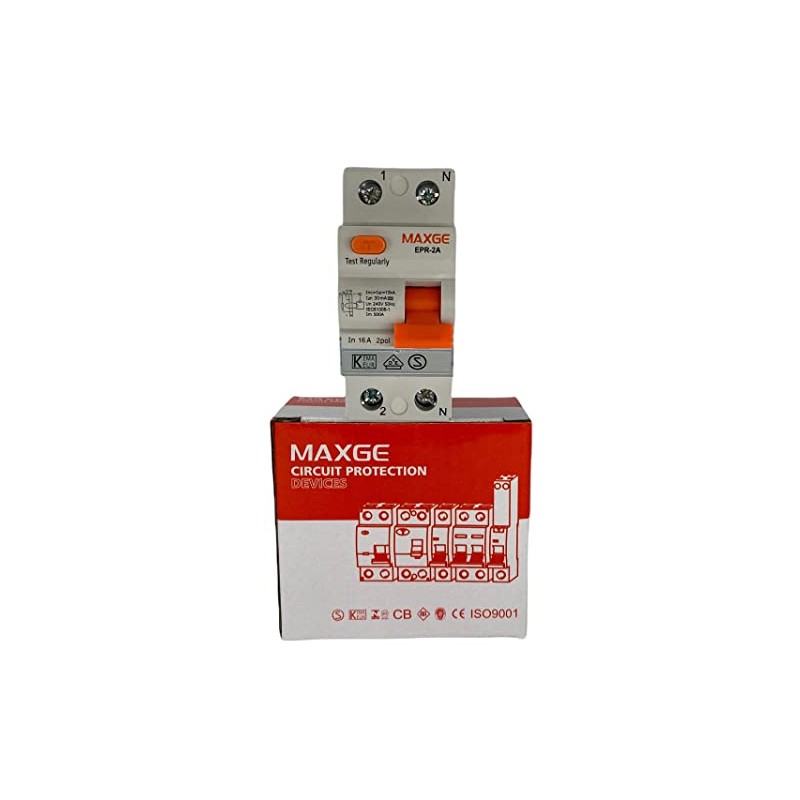RCD Circuit Breaker 16A 2-Pin 0.03A Type A Residual Current