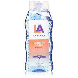 L.A. LOOKS Absolute Styling Extreme Sport Hold Gel, Hold Level 10+ 20 oz (Pack of 9)