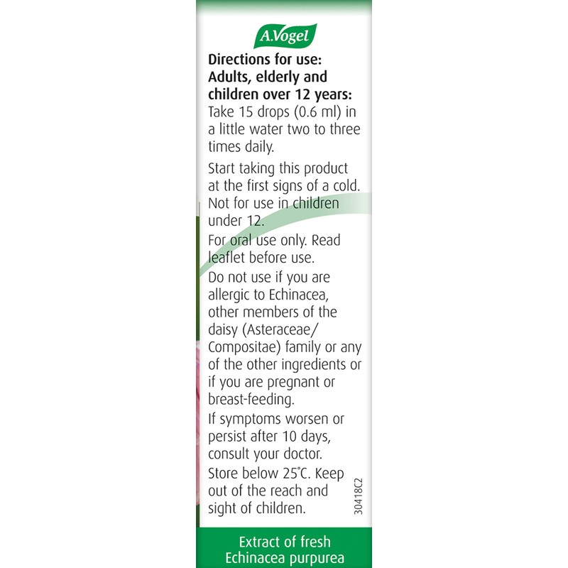 A.Vogel Echinaforce Echinacea Drops | Relieves Cold & Flu Symptoms